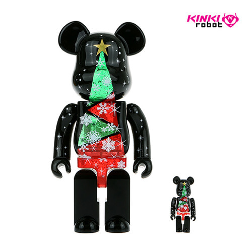 400%+100%BEARBRICK Stained-glass Tree