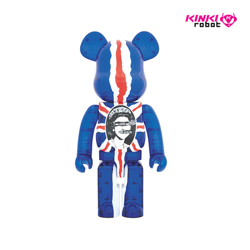 1000% BEARBRICK SEXPISTOLS GOD SAVE THE QUEEN CLEAR VER