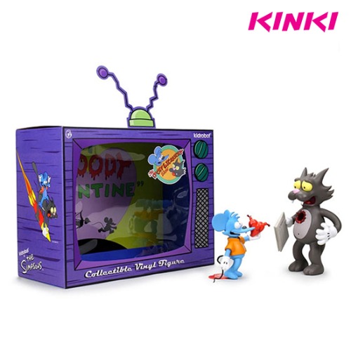 THE SIMPSONS ITCHY AND SCRATCHY MEDIUM FIGURE - ORIGINAL