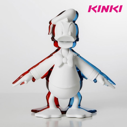 Stereoscopic Series - Donald Duck Figure (Pure White Version)